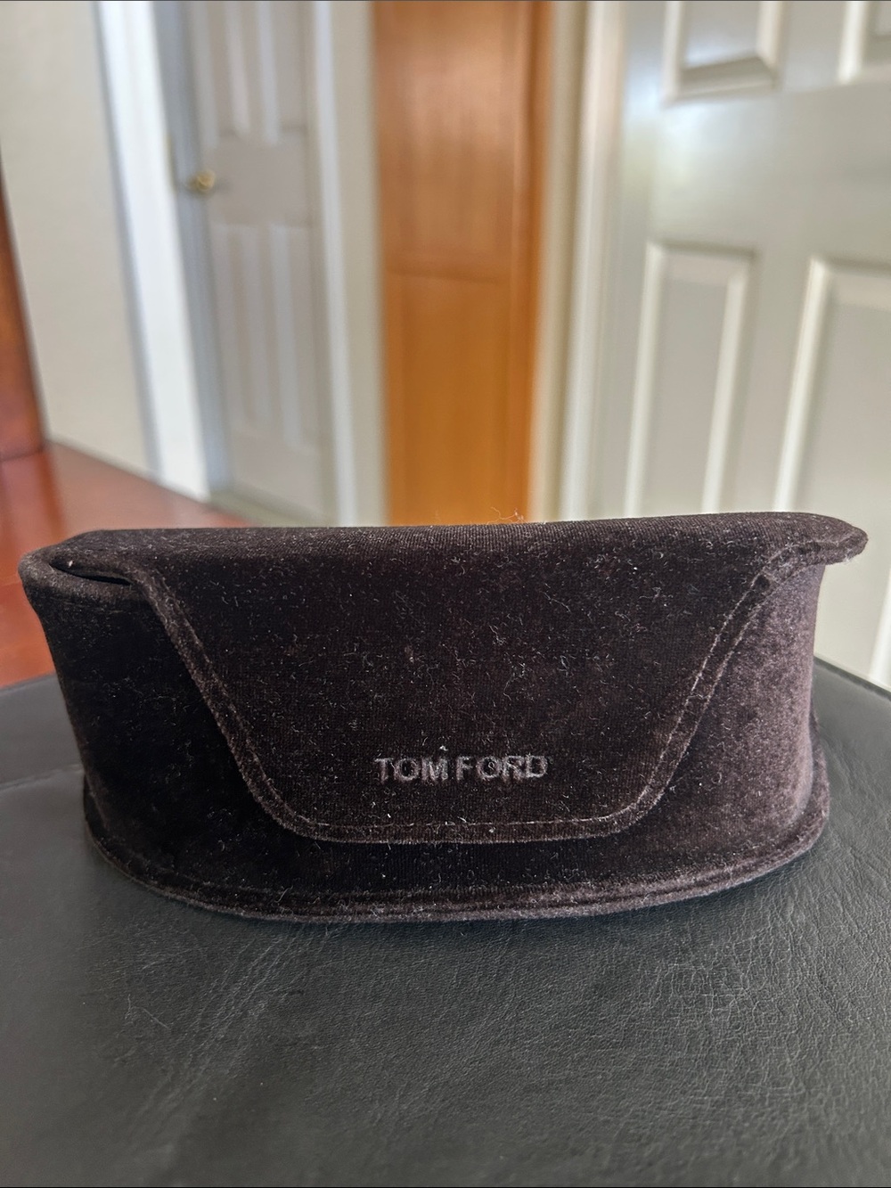 Tom Ford Dark Brown Velvet Soft Sunglass Case